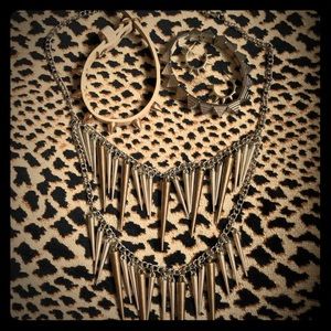 Lot of spiky/studded punk/goth/grunge accessories